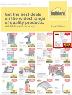 Builders Botswana : Get The Best Deals On The Widest Range Of Quality Products (06 December - 02 January 2023), page 1