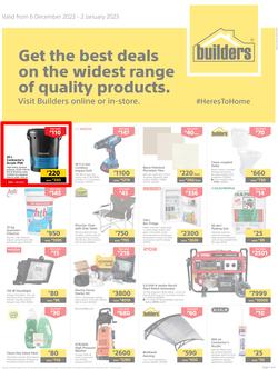 Builders Botswana : Get The Best Deals On The Widest Range Of Quality Products (06 December - 02 January 2023), page 1