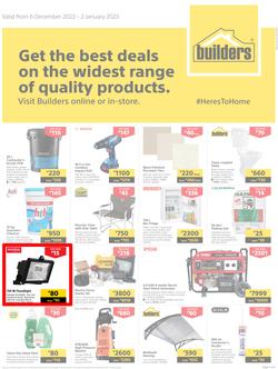 Builders Botswana : Get The Best Deals On The Widest Range Of Quality Products (06 December - 02 January 2023), page 1
