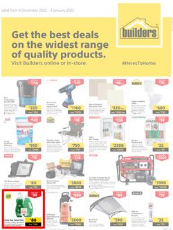 Builders Botswana : Get The Best Deals On The Widest Range Of Quality Products (06 December - 02 January 2023), page 1