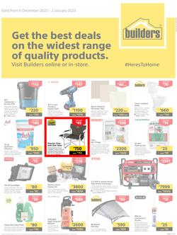 Builders Botswana : Get The Best Deals On The Widest Range Of Quality Products (06 December - 02 January 2023), page 1