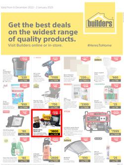 Builders Botswana : Get The Best Deals On The Widest Range Of Quality Products (06 December - 02 January 2023), page 1