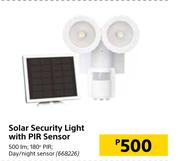 Solar Security Light With PIR Sensor