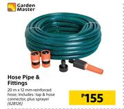 Garden Master Hose Pipe & Fittings 20m x 12mm