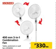 Goldair 400mm 3 In 1 Combination Fan-Each