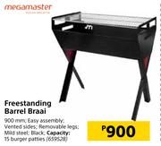 Megamaster Freestanding Barrel Braai
