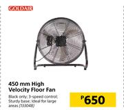 Goldair 450mm High Velocity Floor Fan