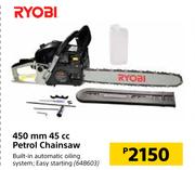 Ryobi 450mm 45cc Petrol Chainsaw