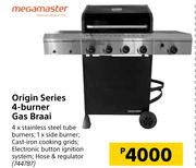 Megamaster Origin Series 4 Burner Gas Braai