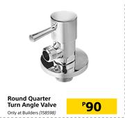 Round Quarter Turn Angle Valve
