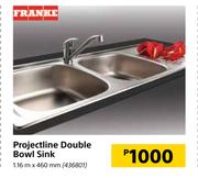 Franke Projectline Double Bowl Sink 1.16 m x 460 mm