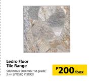 Ledro Floor Tile Range-500mm x 500mm Per Box