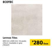 Ecotec Lennox Tiles-600mm x 600mm Per Box