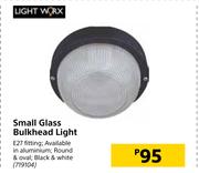 Light Worx Small Glass Bulkhead Light