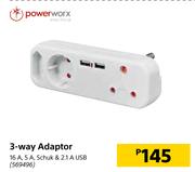 Powerworx 3 Way Adaptor 
