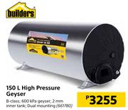 Builders 150L High Pressure Geyser