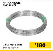 African Gate & Fence Galvanised Wire-2mm x 5kg