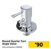 Round Quarter Turn Angle Valve