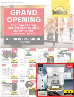 Builders Boksburg : Grand Opening (1 May - 5 May 2019), page 1