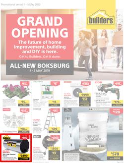 Builders Boksburg : Grand Opening (1 May - 5 May 2019), page 1