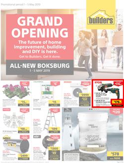 Builders Boksburg : Grand Opening (1 May - 5 May 2019), page 1