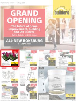 Builders Boksburg : Grand Opening (1 May - 5 May 2019), page 1