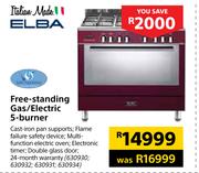 Elba 5-Burner Free Standing Gas/Electric Oven