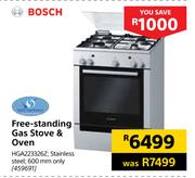 Bosch 600mm Free Standing Gas Stove & Oven HGA223326Z