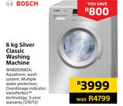 Bosch 6Kg Silver Classic Washing Machine WAB20268ZA