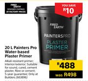 Fired Earth 20L Painters Pro Water-Based Plaster Primer