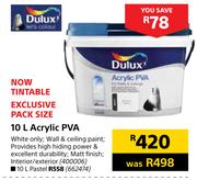 Dulux 10L Acrylic PVA