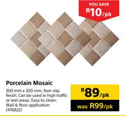 Porcelain Mosaic 300mmX300mm-Per Sqm