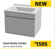 Coral Vanity Combo White 630mm