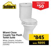 Builders Miami Close Couple Top Flush Toilet Suite