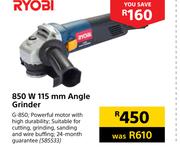 Ryobi 850W 115mm Angle Grinder
