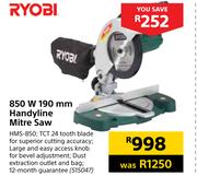 Ryobi 850W 190mm Handyline Mitre Saw