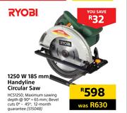 Ryobi 1250W 185mm Handyline Circular saw