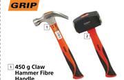 Grip 450g Claw Hammer Fibre Handle