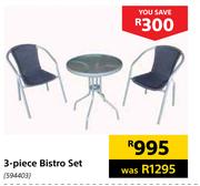 3 Piece Bistro Set