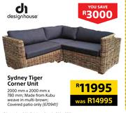 Design House Sydney Tiger Corner Unit-2000mm x 2000mm x 780mm