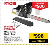 Ryobi 40cc Petrol Chain Saw 460mm