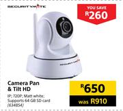 Security Mate Camera Pan & Tilt HD