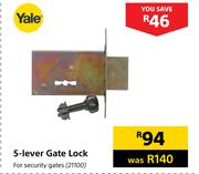 Yale 5 Lever Gate Lock For Security Gates