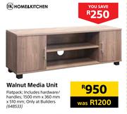 Home & Kitchen Walnut Media Unit