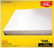 PG Bison Melamine Board 1830mmX2750mmX16mm (White)-Each