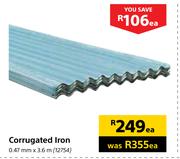 Corrugated Iron 0.47mmX3.6m-Each