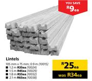Lintels 105mmX75mm 1.2m-Each