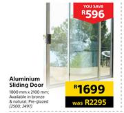 Aluminium Sliding Door 1800mm x 2100mm