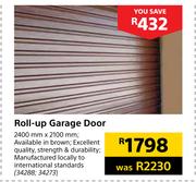 Roll Up Garage Door 2400mm x 2100mm