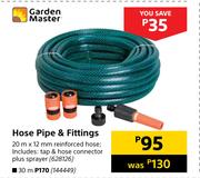 Garden Master Hose Pipe & Fittings-20m
